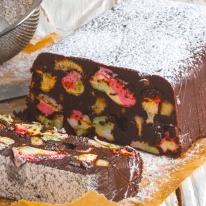 Blok czekoladowy z piankami marhmallow