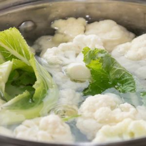 trik na białego gotowanego kalafiora