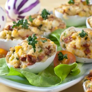 święconkowe jajka faszerowane