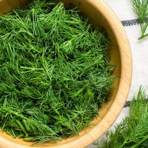 koperek posiekany w misce