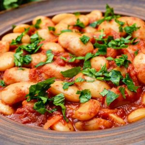 fasola piękny jaś po włosku z porem