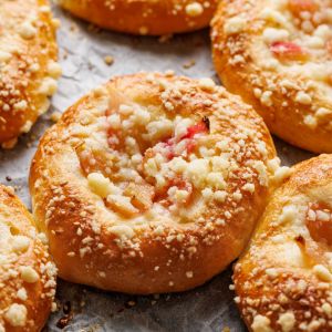 bułeczki z rabarbarem