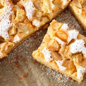 mleczne ciasto z jabłkami