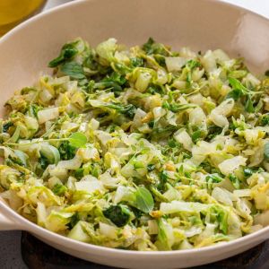 młoda kapusta z mascarpone