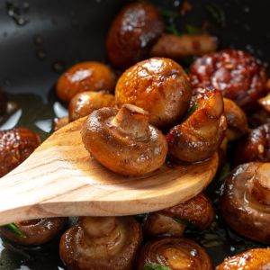 smażenie pieczarek - wstępna obróbka w mikrofali