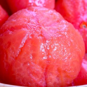 obieranie pomidorów - pieczenie