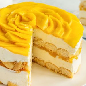 tort z kremem i mango