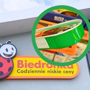 śledź smażony w puszce z Biedronki