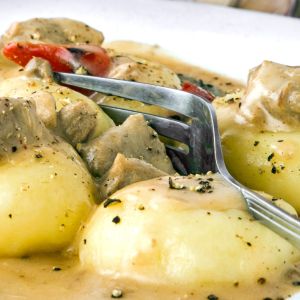 Kluski śląskie z pieczonych ziemniaków