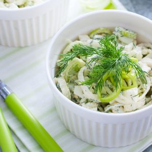 surówka z kapusty pekińskiej i pora