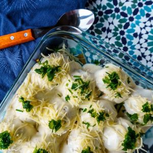 jajka pod beszamelem