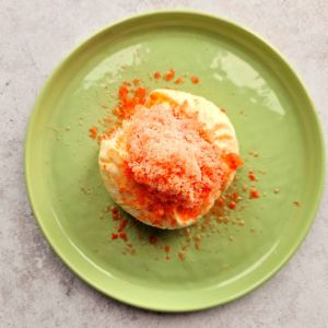 burrata z mrożonym pomidorem