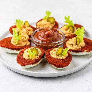 pikantne jajka faszerowane