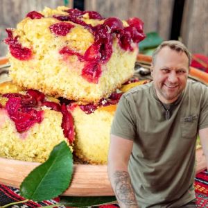 ciasto z wiśniami Strzelczyka