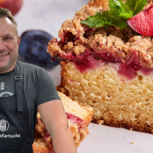 Ciasto drożdżowe ze śliwkami Strzelczyka