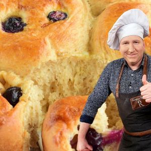 drożdżówki z aronią