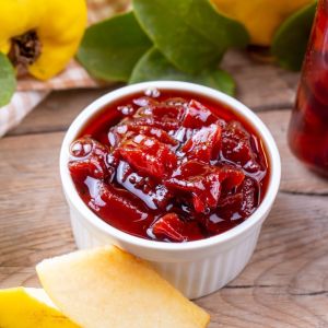 konfitura z pigwy i żurawiny