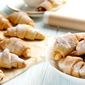 rogaliki twarogowe bez cukru