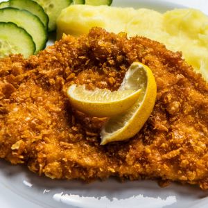 schabowy w panierce z mąki orzechowej