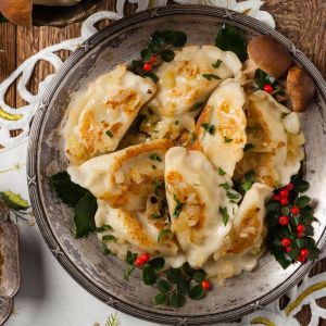 pierogi gotowane na parze