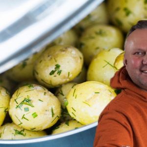 młode ziemniaczki Strzelczyka z kapustą