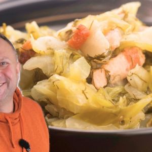 obiad z młodą kapustą
