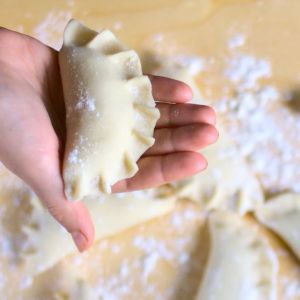 ciasto na pierogi z mlekiem w proszku