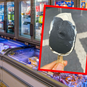 Lody o smaku słonej lukrecji
