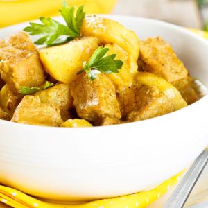 indyjskie curry z bananem