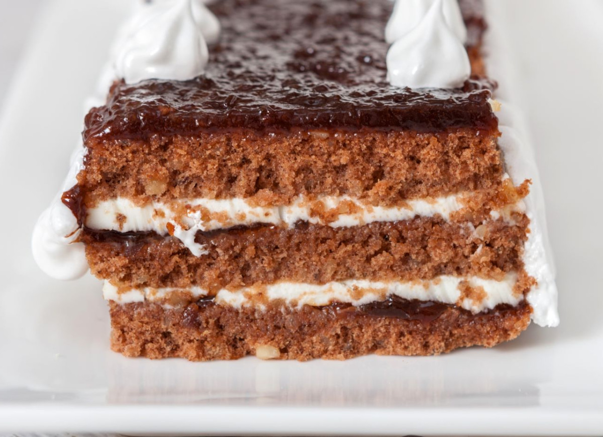 piernik z kremem z kaszy manny