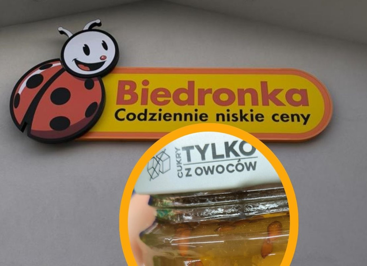dżem morelowy z siemieniem Biedronka
