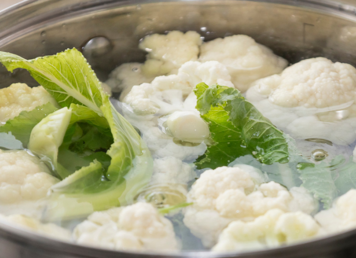 trik na białego gotowanego kalafiora