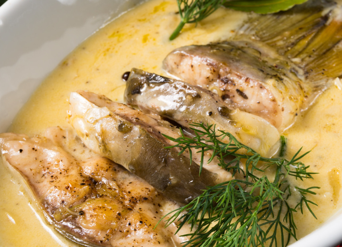 Lin w sosie śmietanowym