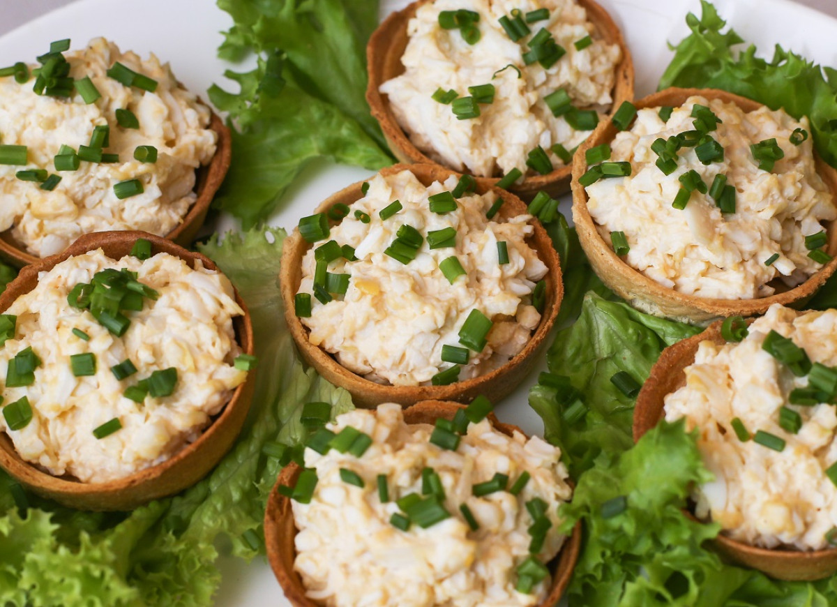 pasta jajeczna w kruchym cieście