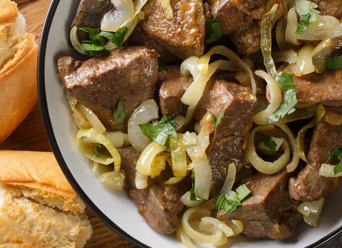 smażona wątróbka wołowa