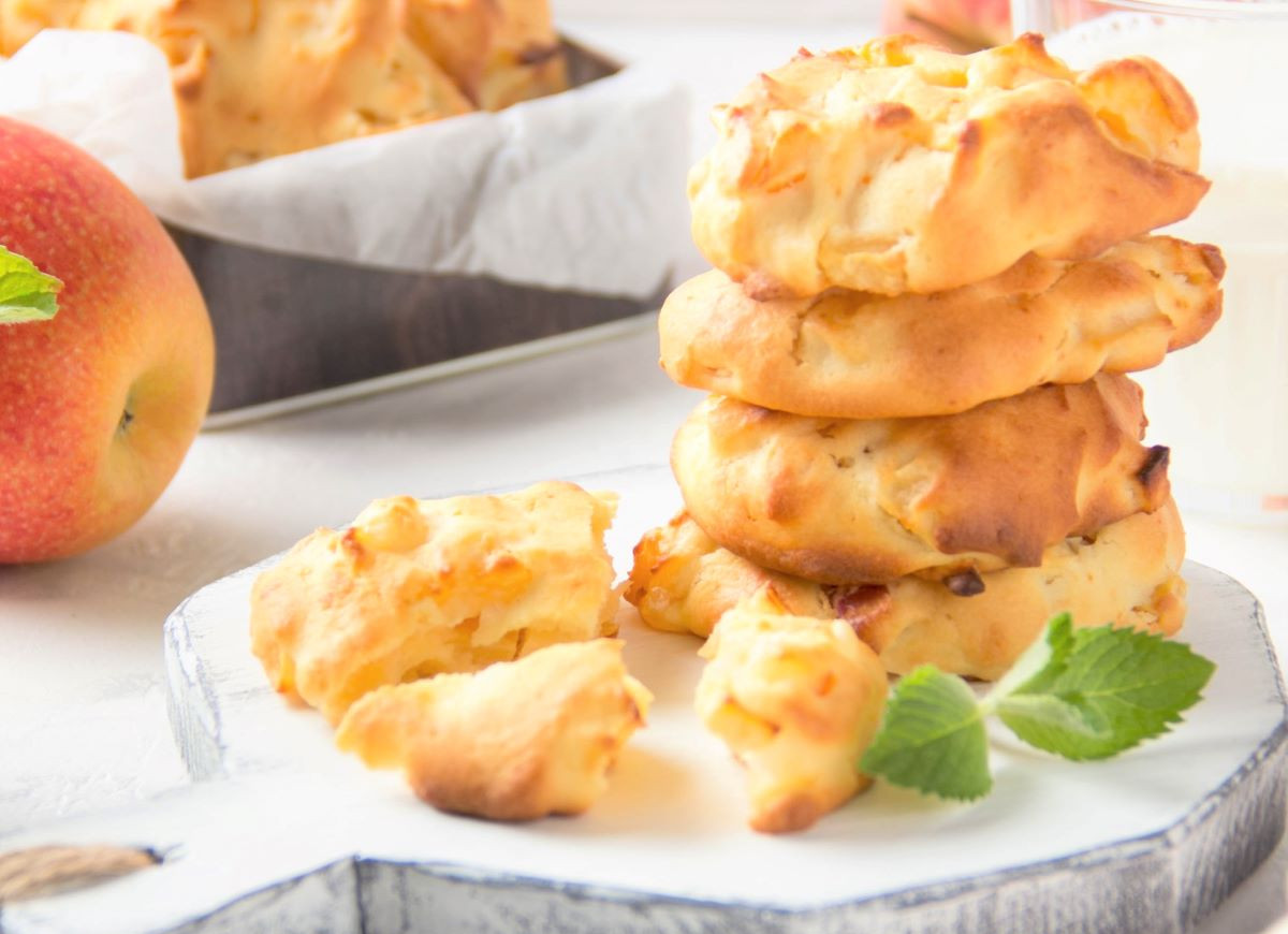 twarogowe ciasteczka z jabłkami