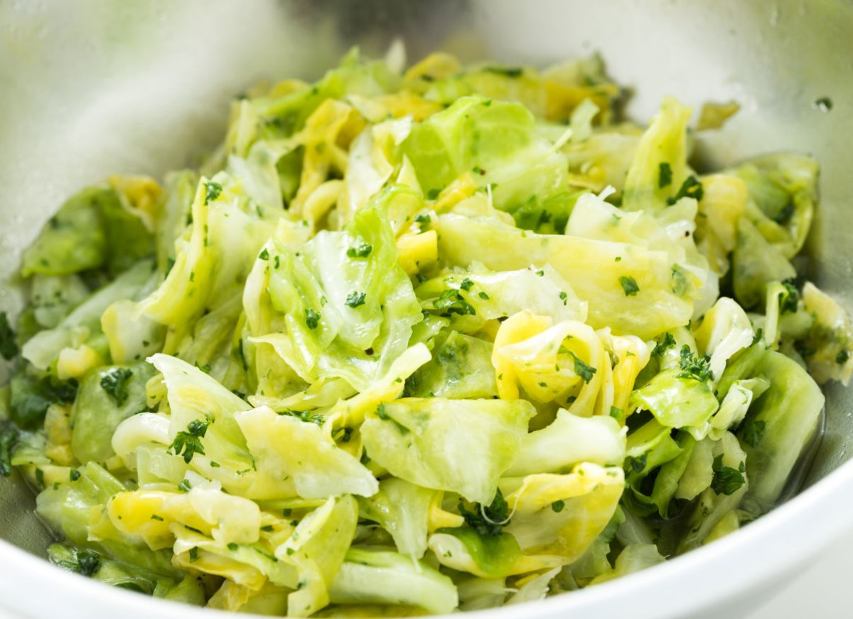 zagęszczanie młodej kapusty kaszą manną