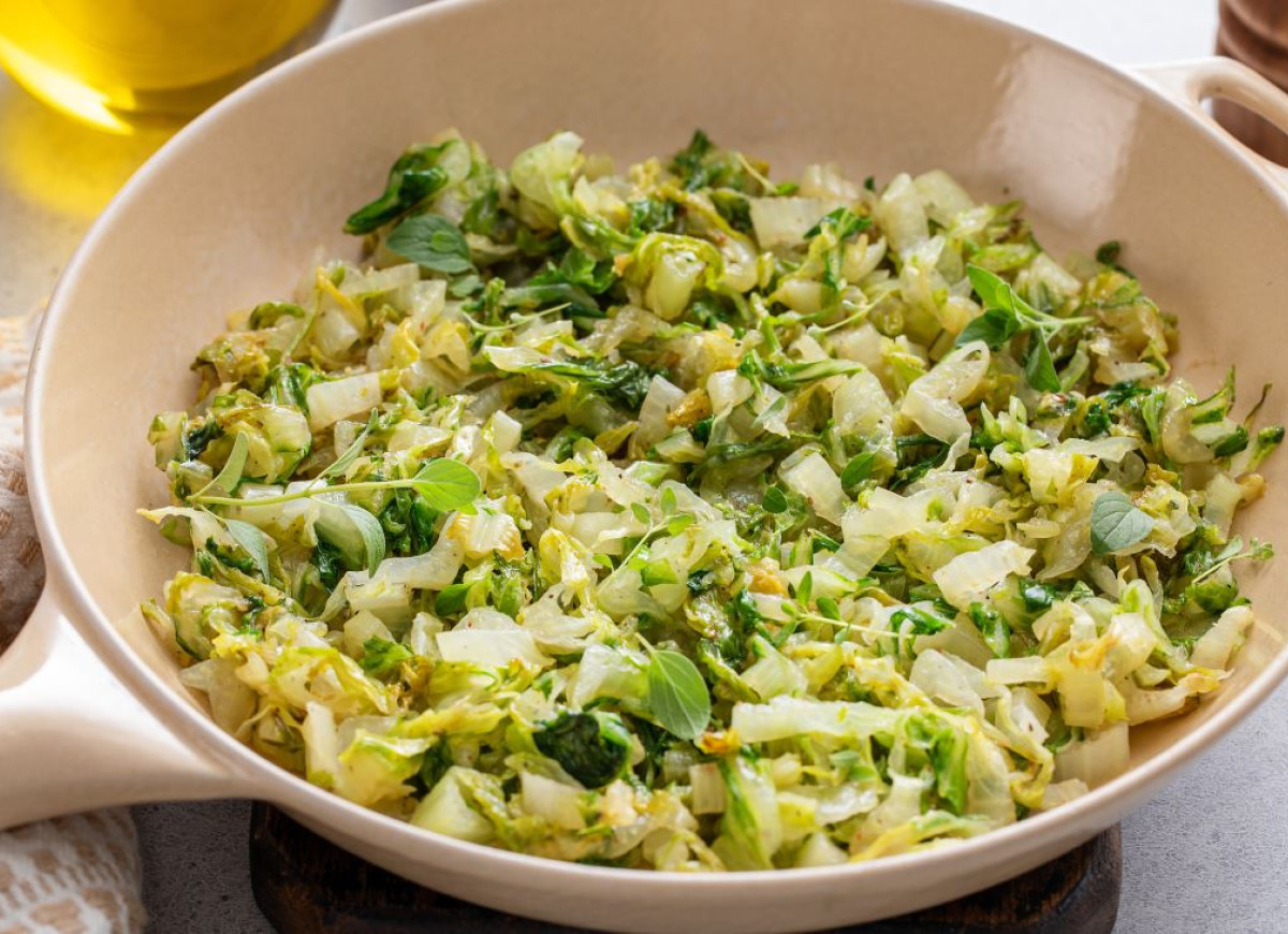 młoda kapusta z mascarpone