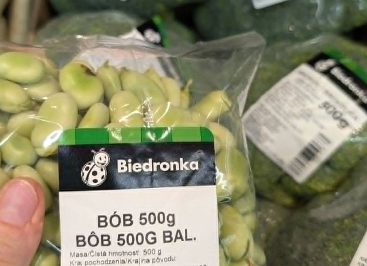 młody bób z Biedronki
