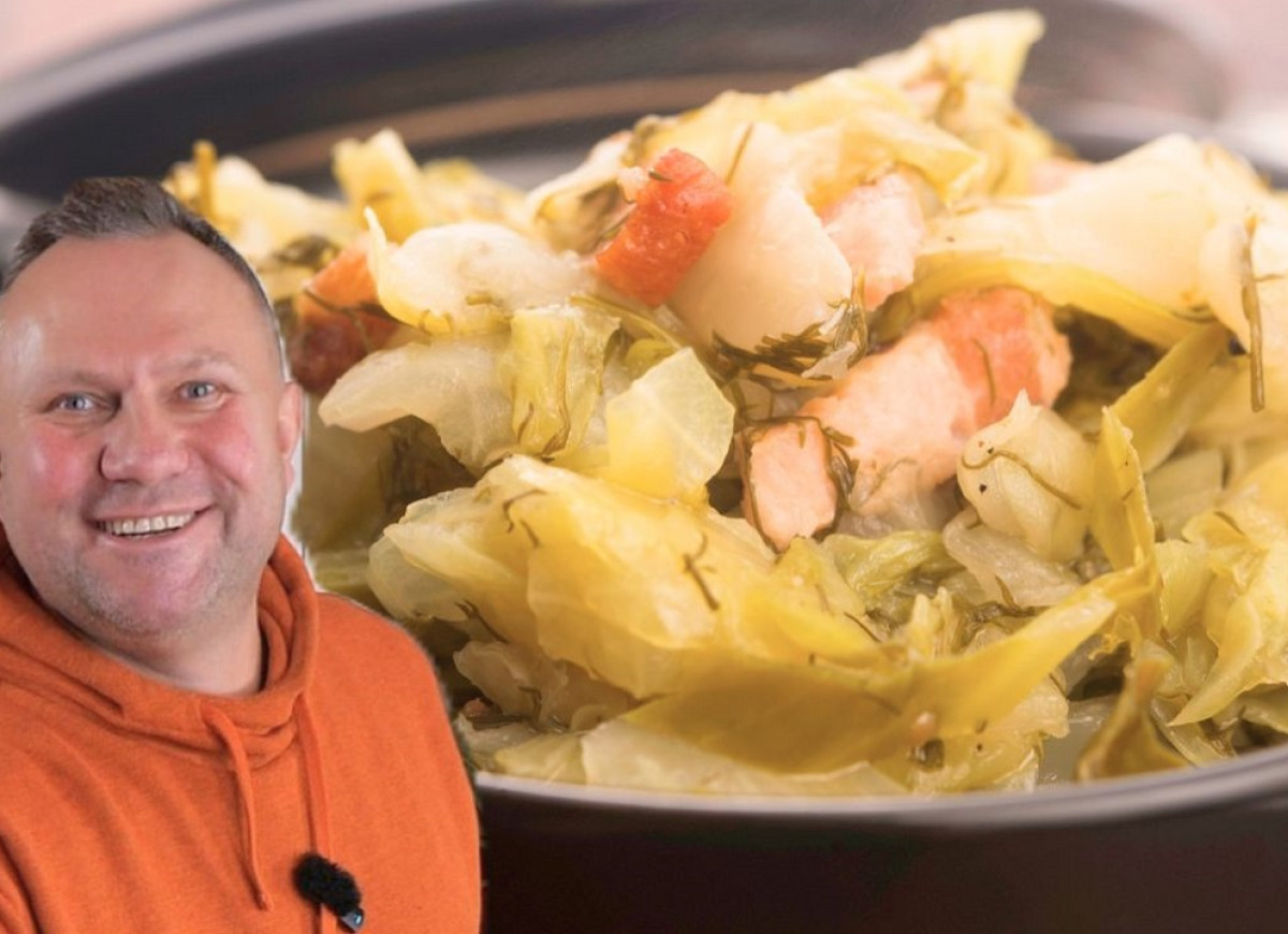 obiad z młodą kapustą