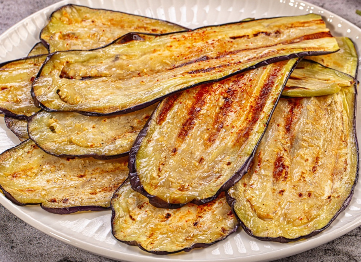 grillowany bakłażan