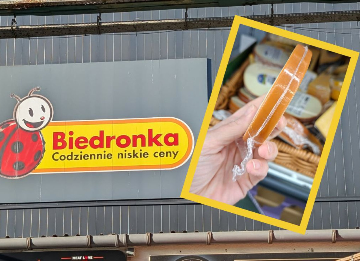 wędzony kozi ser z Biedronki