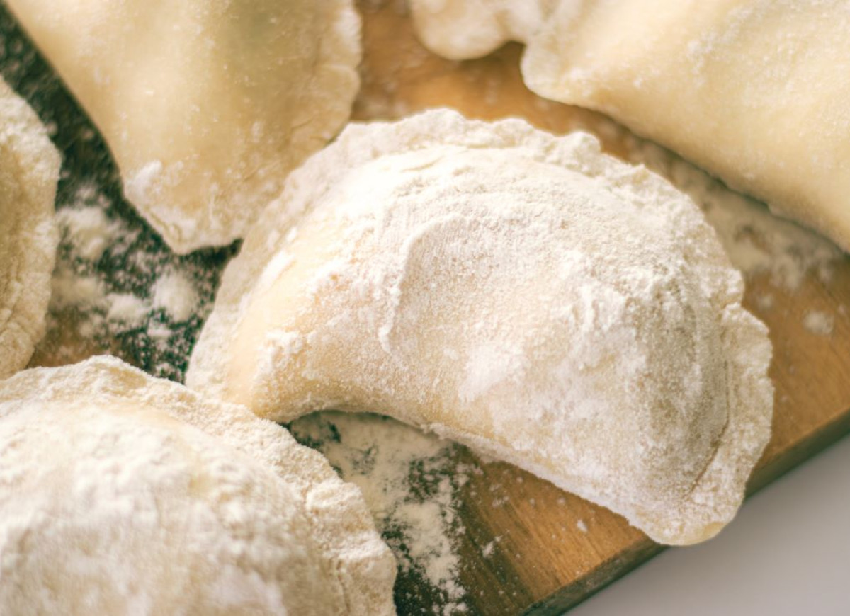 ciasto na pierogi z niezwykłej proporcji