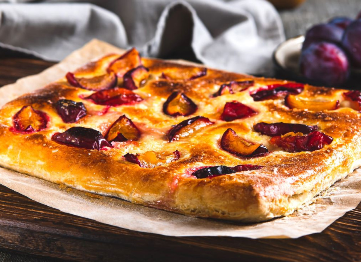focaccia ze śliwkami