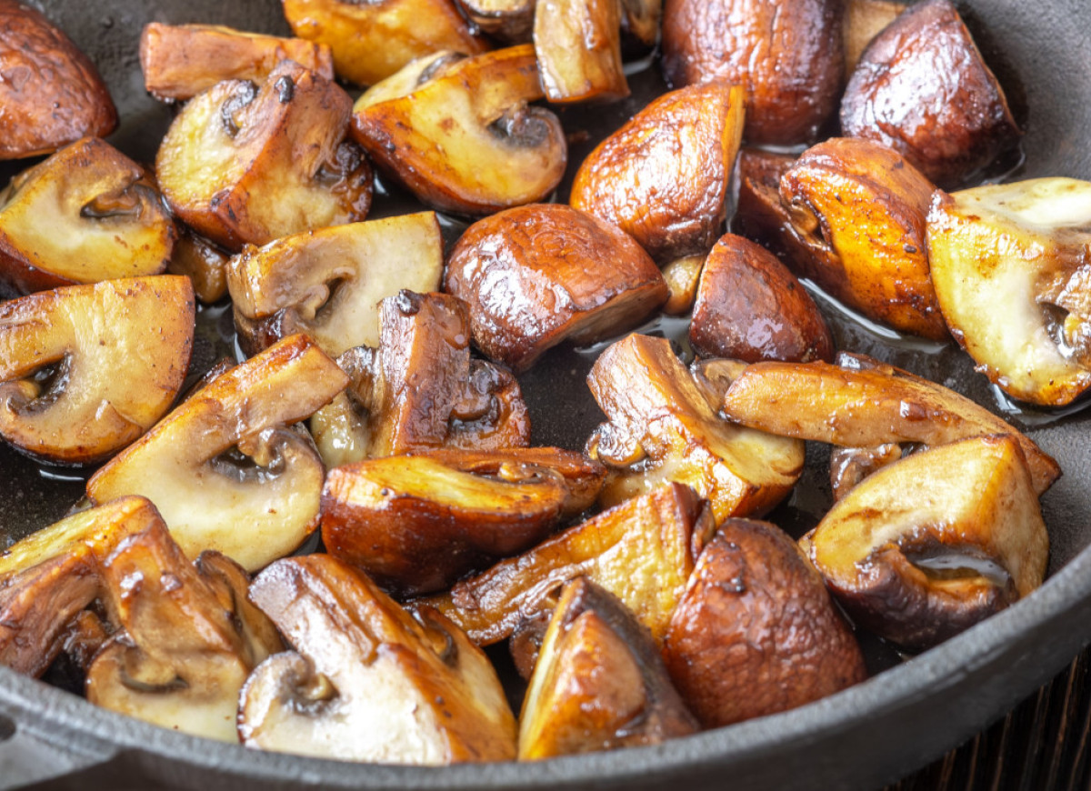Smażone pieczarki