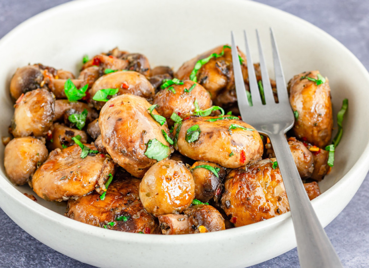 Pieczarki z miso