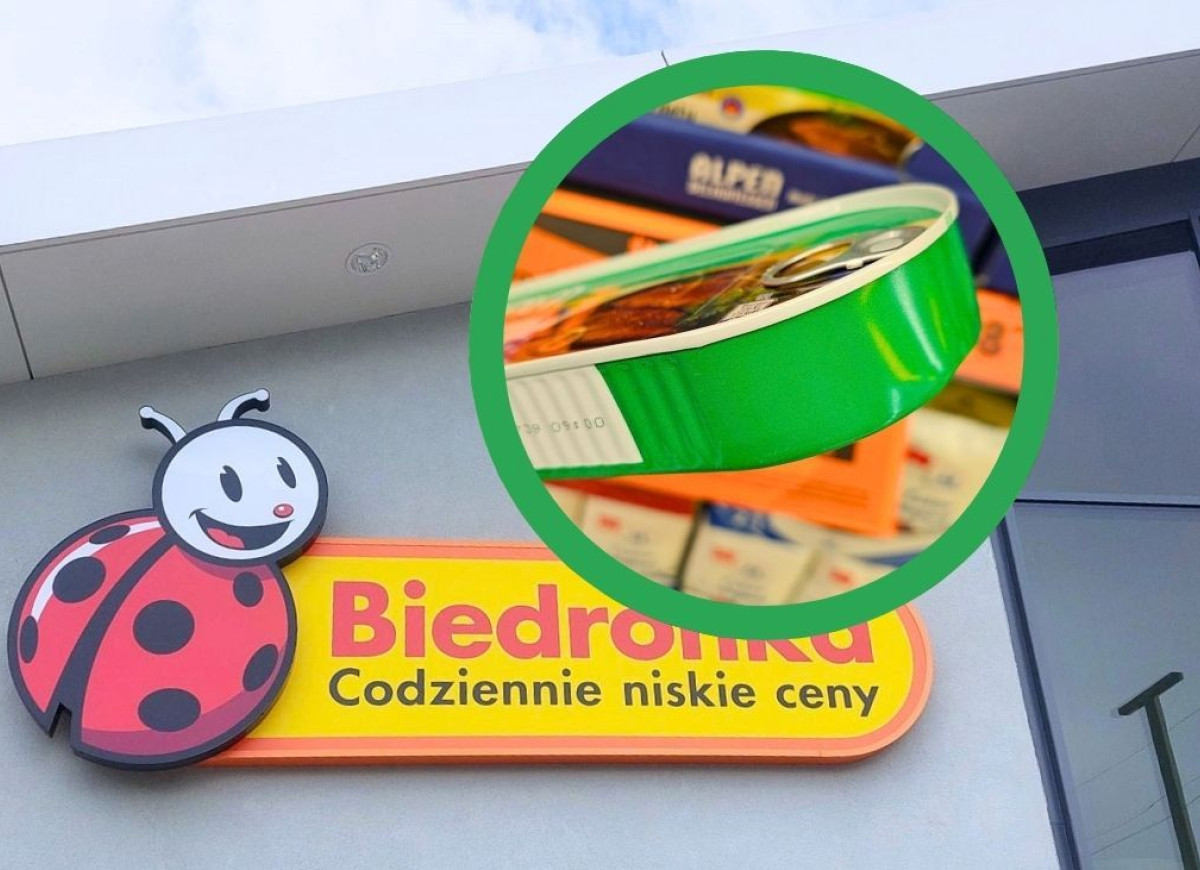 śledź smażony w puszce z Biedronki