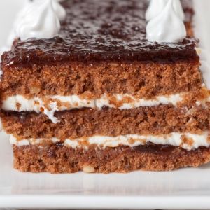 piernik z kremem z kaszy manny