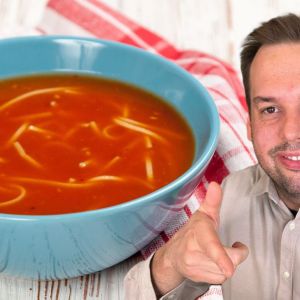 zupa pomidorowa z pieczoną papryką Jakuba Kuronia